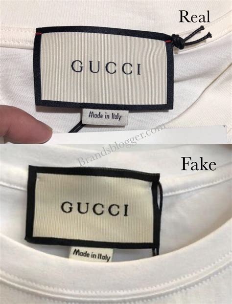 gucci shirt with writing on it fake|authentic gucci labels.